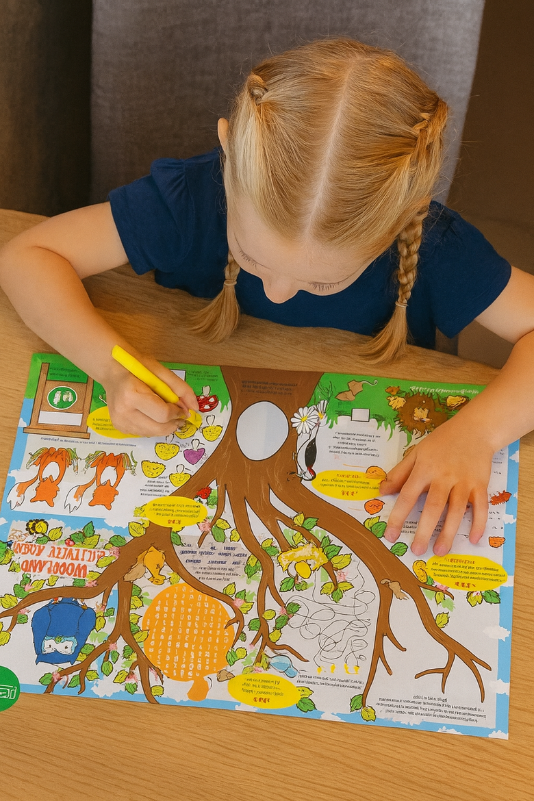 blond girl with pony tail colouring