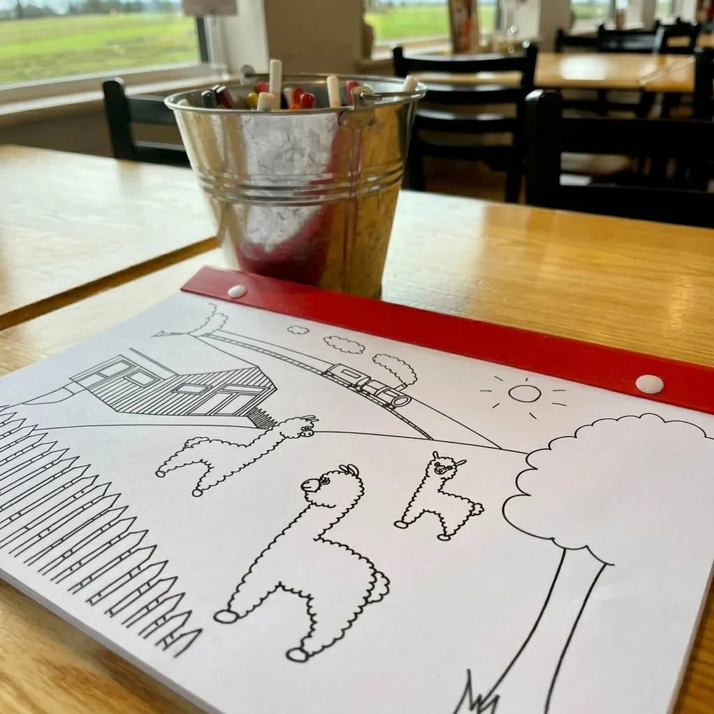Alpaca Farm bespoke colouring pad