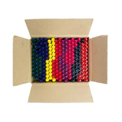 big box of colourful crayons