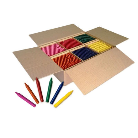 Color Swell Bulk Box Of Crayons - 4 Packs Large Neon Crayons