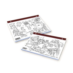 A4 landscape colouring pads
