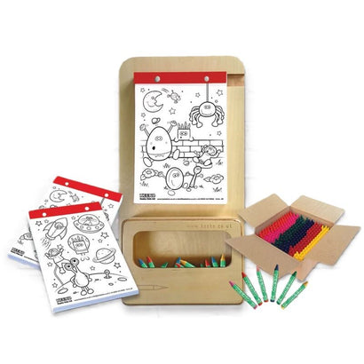 Wooden Colouring Board Bundle Natural Finish