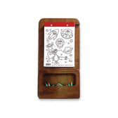 wooden colouring board