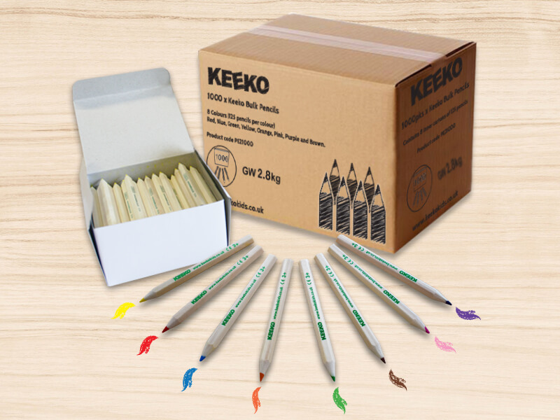 kids bulk box of colouring pencils